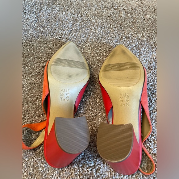 Red Leather & Suede Naturalizer's- WORN ONCE👠 - Picture 6 of 7